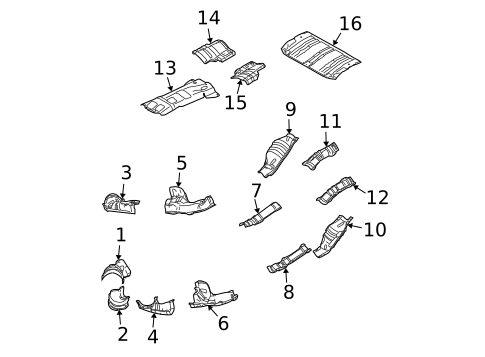 Heat Shields for 2008 Subaru Impreza #0