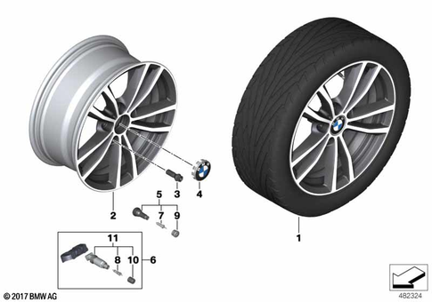 Light Alloy Rim for 2014 BMW M235iX #7