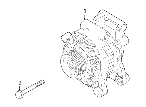 Alternator for 2011 Suzuki Kizashi #1