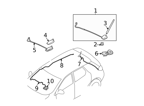 Antenna & Radio for 2024 Nissan Sentra #5