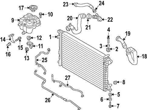 Radiator & Components for 2025 Audi Q7 #0