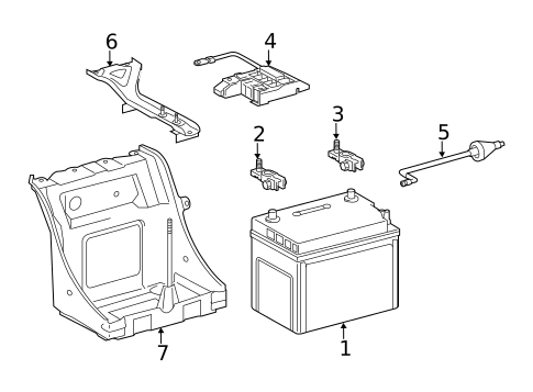 Battery for 2013 Lexus GS450h #1