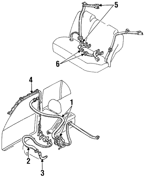 Seat Belt for 1992 Ford Escort #0