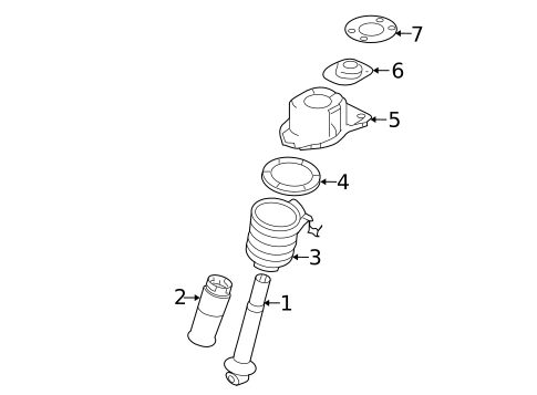 Struts & Components for 2007 Ford Five Hundred #2