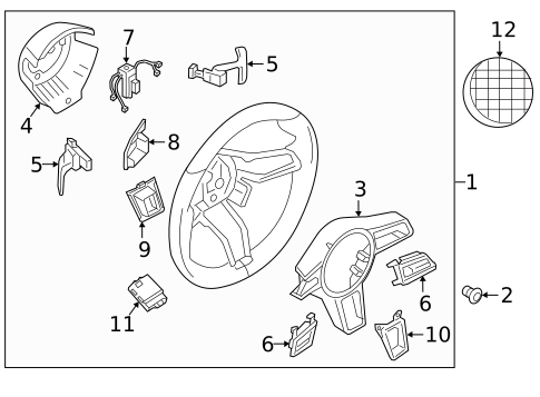 Air Bag Components for 2017 Porsche Cayenne #5