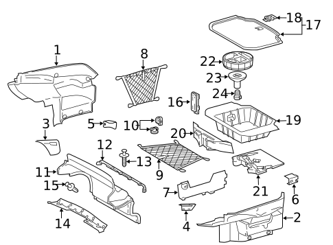 Interior Trim - Rear Body for 2011 Mercedes-Benz SL65 AMG #0