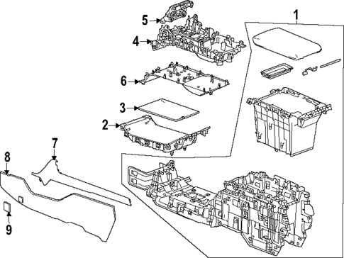 Center Console for 2024 Honda Prologue #0