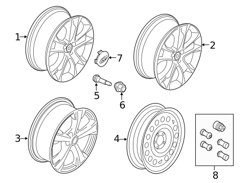 Wheels & Trim for 2016 Ford Escape #1