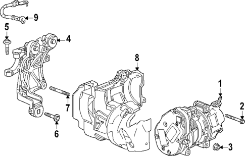 Condenser, Compressor & Lines for 2025 Cadillac ESCALADE IQ #2