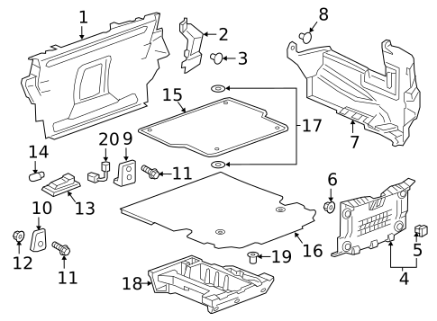Interior Trim - Rear Body for 2022 Chevrolet Camaro #0