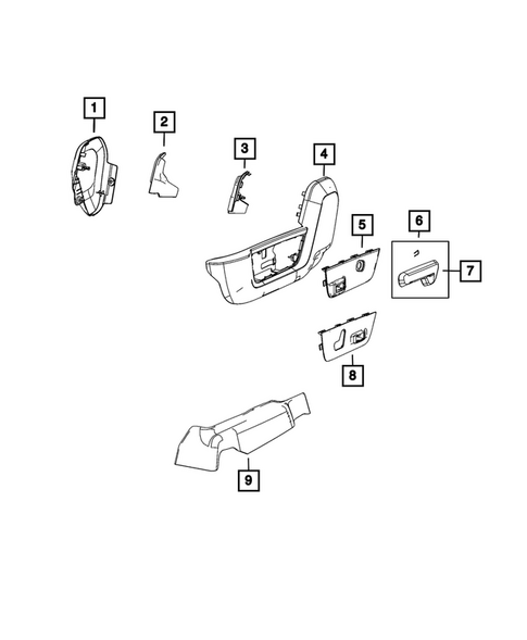 Front Seats - Adjusters, Recliners, Shields and Risers for 2025 Ram 3500 #3