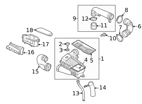Air Intake for 2019 Volkswagen Beetle #1