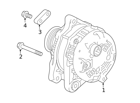 Alternator for 2025 Acura RDX #1