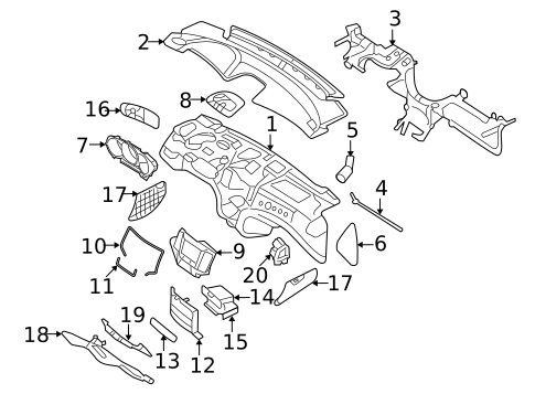 Instrument Panel for 2010 Kia Optima #0