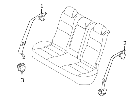 Seat Belt for 2022 Nissan Altima #0
