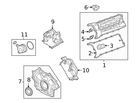 Cylinder Block Components for 2013 Jaguar XK #0