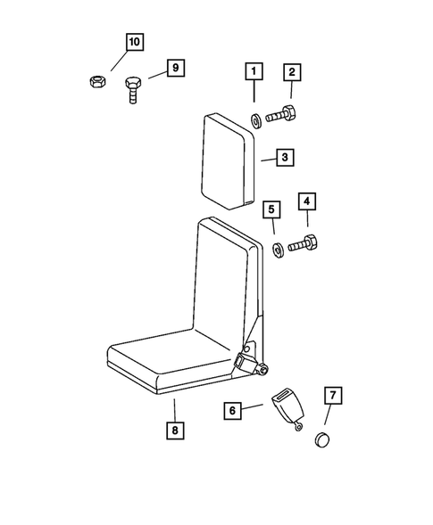 Front Seats and Attaching Parts for 2004 Dodge Sprinter 3500 #3
