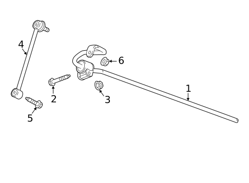 Stabilizer Bar & Components for 2017 Cadillac CT6 #1