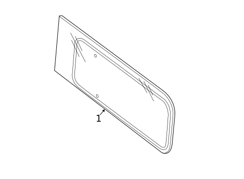Glass - Side Door for 2015 Nissan NV3500 #0