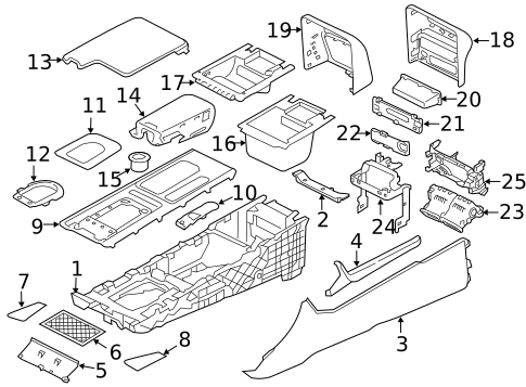 Console for 2018 Jaguar XF #2