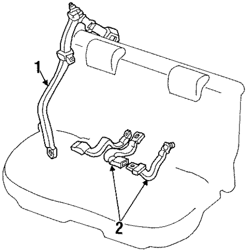 Seat Belt for 2003 Ford Escort #0