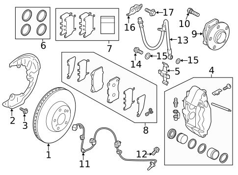 Front Brakes for 2019 Subaru BRZ #1