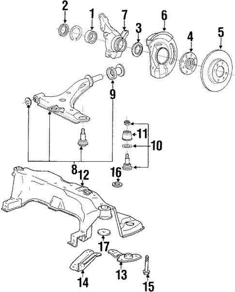 Suspension Components for 1994 Hyundai Sonata #0