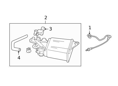 Emission Components for 2003 Toyota Matrix #0
