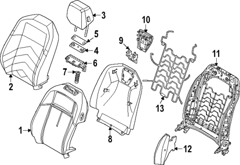 Driver Seat Components for 2024 BMW i5 #0