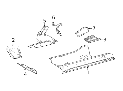Floor for 2022 Mercedes-Benz GLE 450 SUV #0