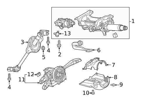 Steering Column Assembly for 2025 Audi RS5 Sportback #1
