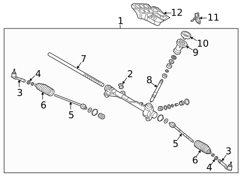 Steering Gear & Linkage for 2023 Hyundai Elantra #0