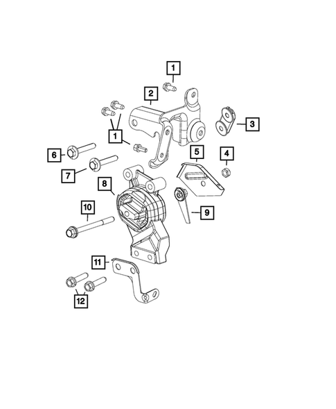 Engine Mounting for 2022 Jeep Grand Wagoneer #5