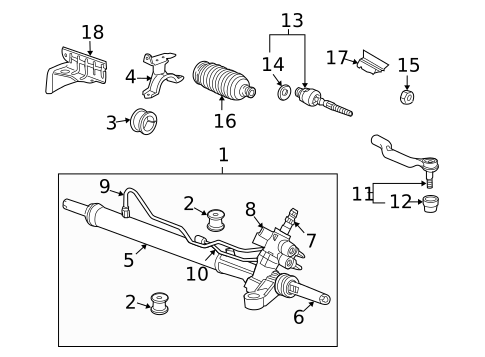 Steering Gear & Linkage for 2008 Honda Accord #2