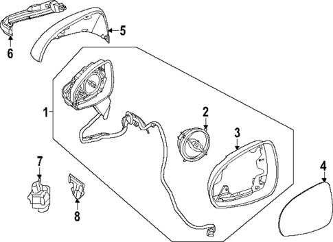 Outside Mirrors for 2024 Mercedes-Benz EQE SUV AMG® #0