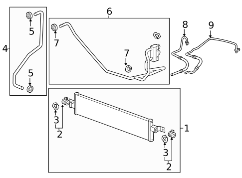 Oil Cooler for 2017 GMC Acadia #1