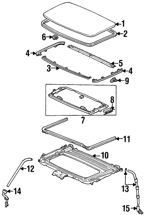 Sunroof for 1997 Isuzu Oasis #1
