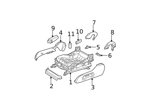 Power Seats for 2003 Toyota Camry #2