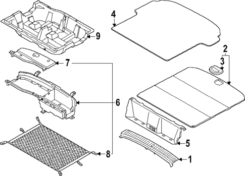 Interior Trim - Rear Body for 2025 Genesis GV80 Coupe #1
