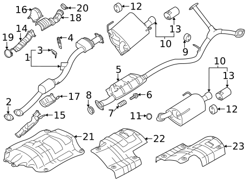 Exhaust Components for 2022 Subaru Legacy #0