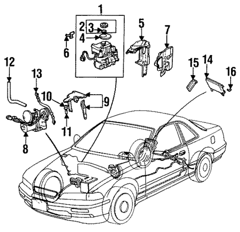 Anti-Lock Brakes for 1992 Acura Legend #0
