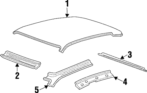 Roof & Components for 1996 Mercury Sable #1