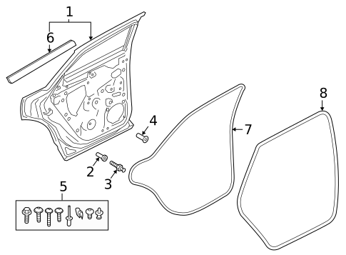 Door & Components for 2025 Audi Q3 #1