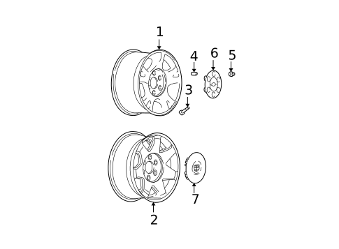 Wheels & Trim for 2002 Chevrolet Avalanche 2500 #0