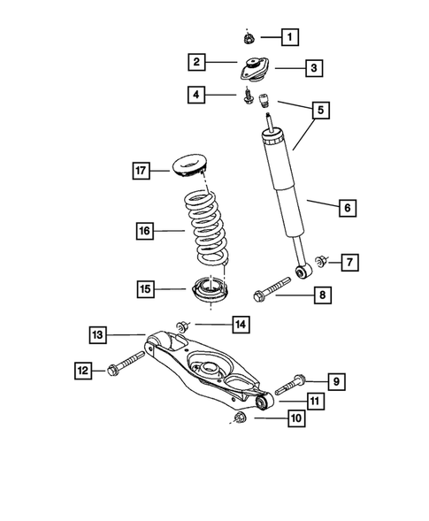 Rear Suspension and Cradle for 2009 Dodge Charger #1