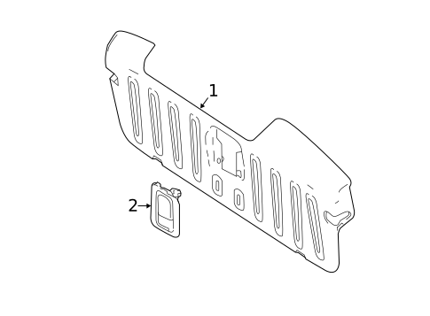 Interior Trim - Tail Gate for 2019 Smart EQ fortwo #1