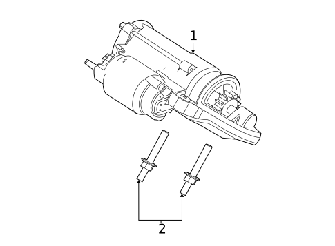 Starter for 2021 Ford Police Interceptor Utility #1