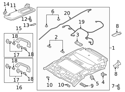 Interior Trim - Roof for 2023 Mazda 3 #0