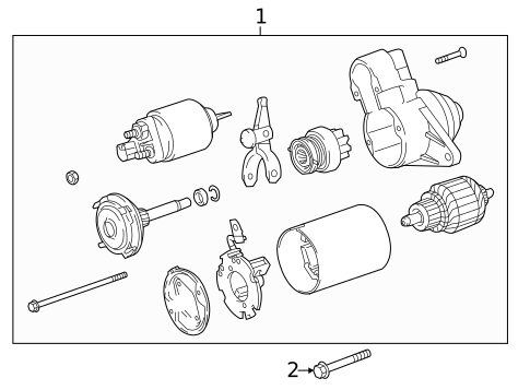 Starter for 2022 Toyota C-HR #1