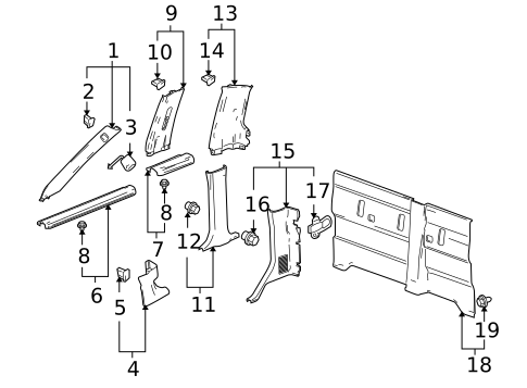 Interior Trim - Cab for 2007 Isuzu i-370 #0